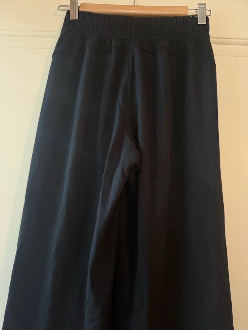 Lululemon Black Be Calm Mid-Rise Wide-Leg Pants